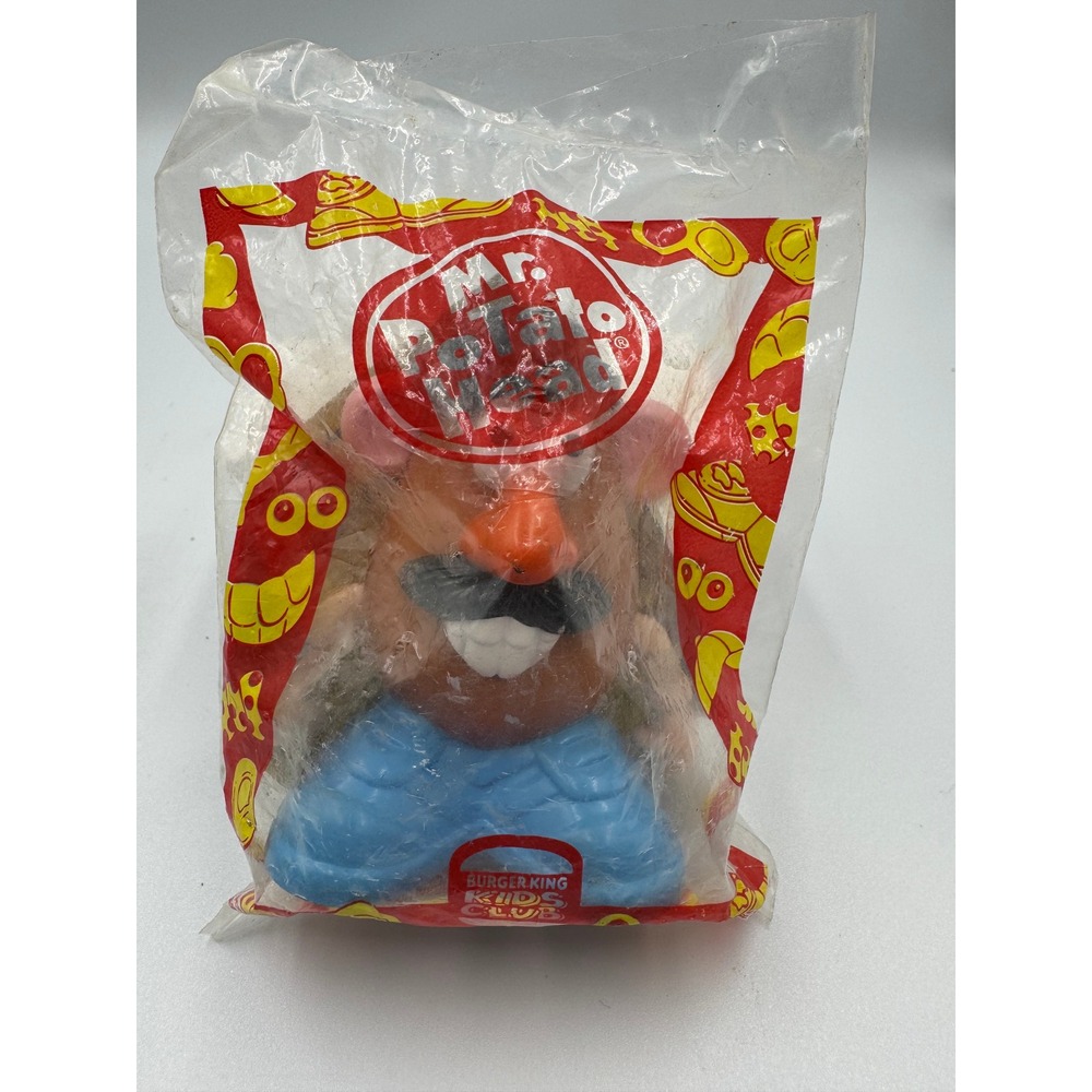 Vintage 1998 Burger King Kids Club Mr Potato Head Speedster Sealed Toy Figure